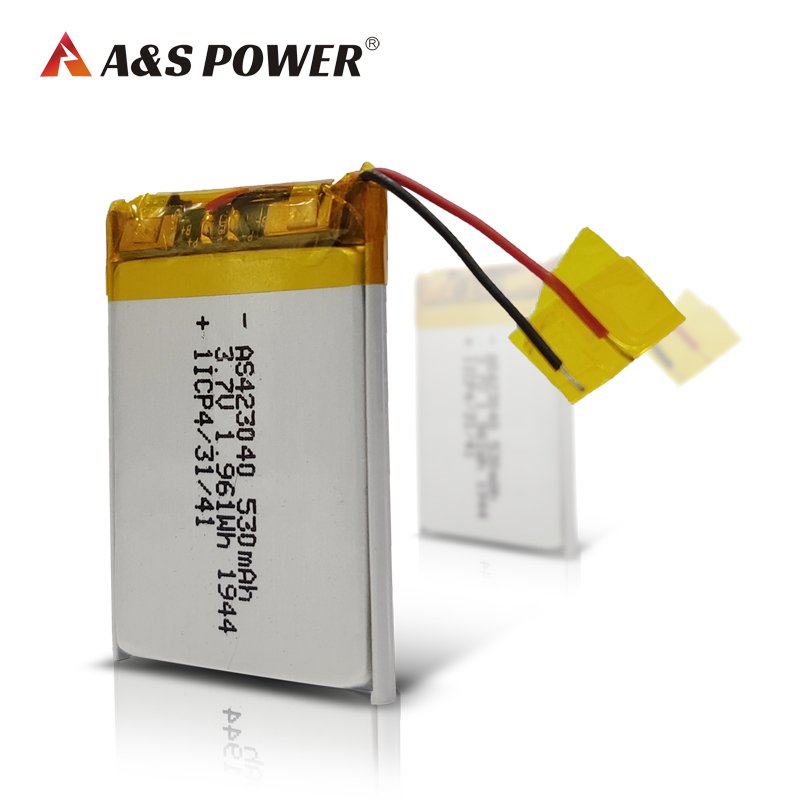 wholesale rechargeable liion battery 423040 3.7v 540mah lipo batteries lithium polymer Battery with UL1642,UL2054,CE,KC,UN38.3