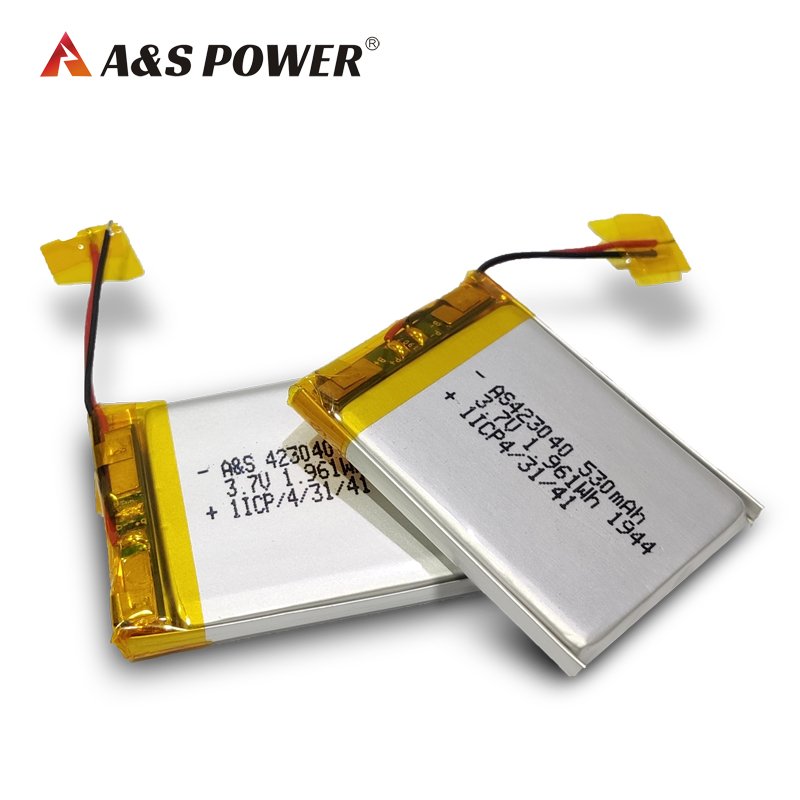 wholesale rechargeable liion battery 423040 3.7v 540mah lipo batteries lithium polymer Battery with UL1642,UL2054,CE,KC,UN38.3