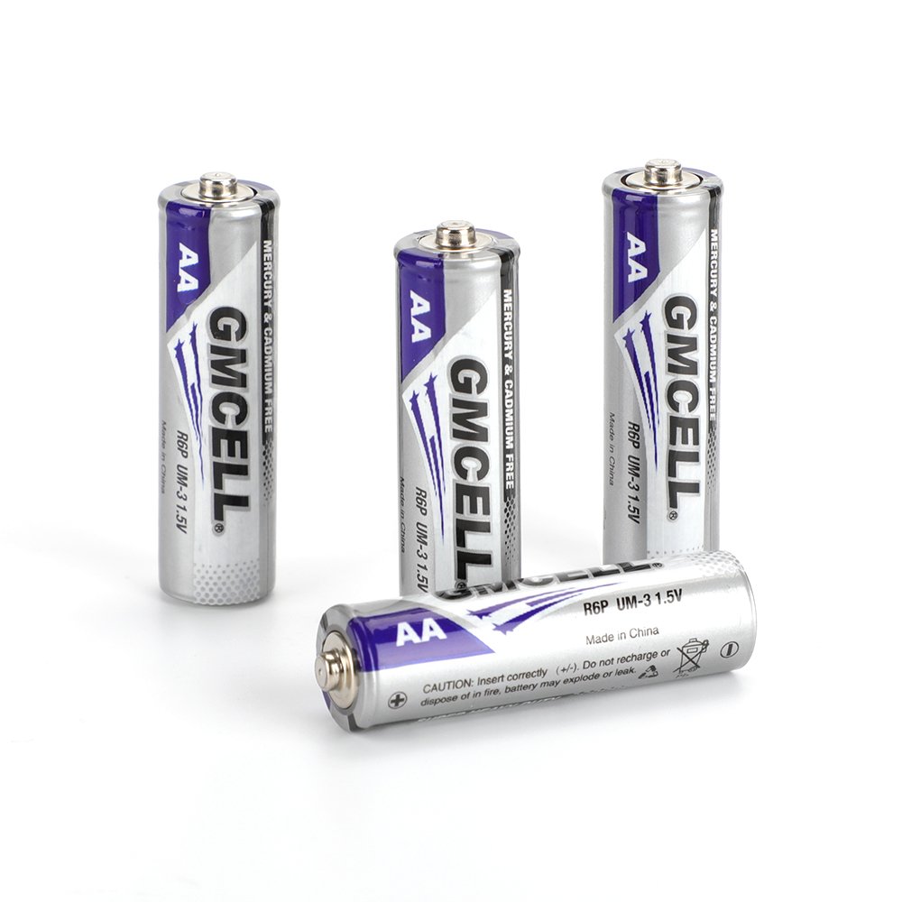 GMCELL 1.5V carbon zinc battery r6 r6p 105mins AA batteries heavy duty battery aa for remote control tv top box