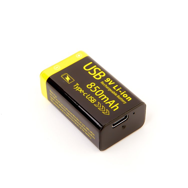 Hot Selling Product 9v usb lithium Battery 9v Battery For Multimeter li-ion Rechargeable Battery 9v