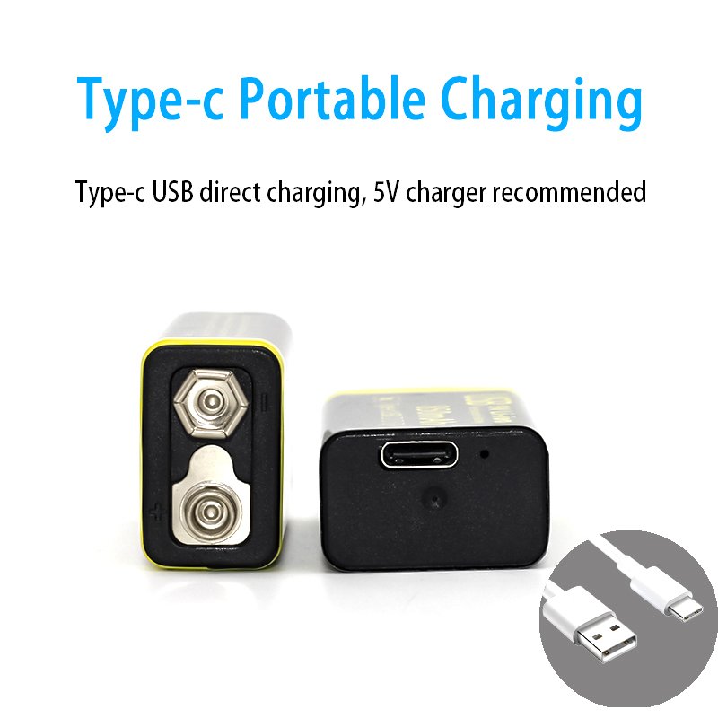 Hot Selling Product 9v usb lithium Battery 9v Battery For Multimeter li-ion Rechargeable Battery 9v