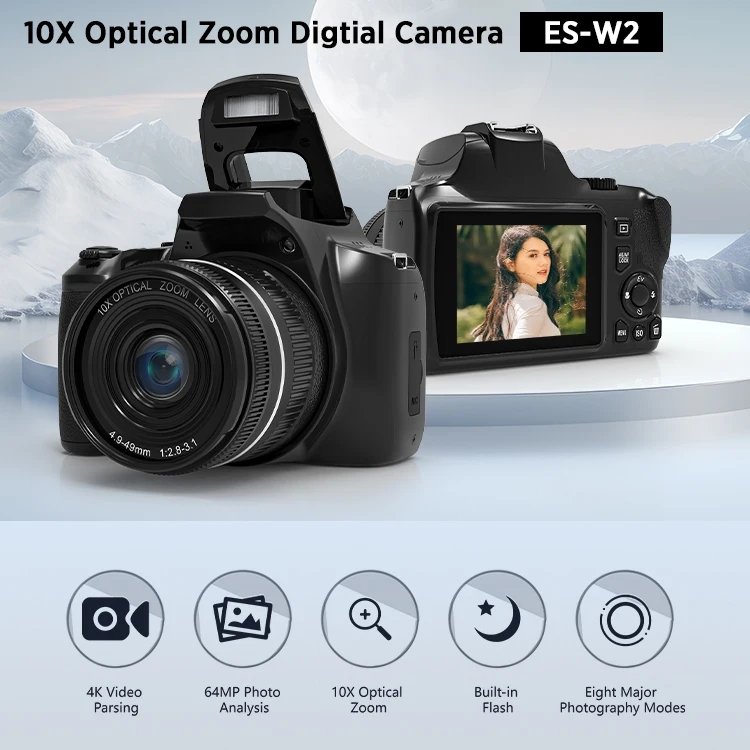 Highly Popular Entry-level DSLR 10X Optical 3.0 Inch IPS Screen With CMOS Anti Shake Digital Camera