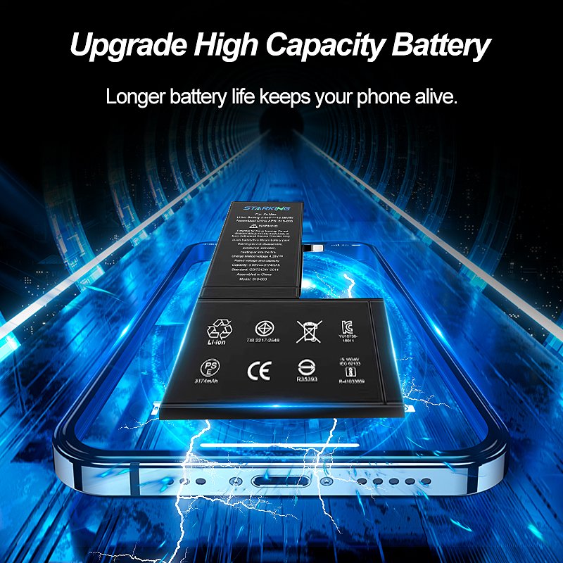 Replacement health fix battery for iPhone X XR XS Max 11 12 13 14 15 Pro Max Rechargeable Cell lithium ion Digital Batteries