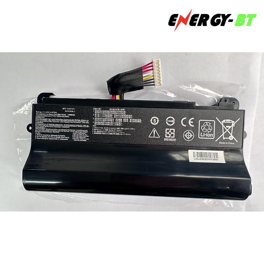 NewA32N1511 11.25V 6000MAH 67WH factory direct sale laptop battery with high quality for G752 G752V G752VL G752VY GFX72
