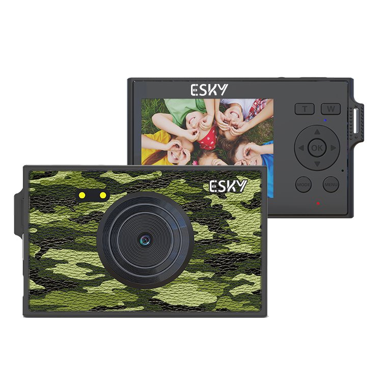 Compact and Light Weight 1080P HD Videos and 48MP Photos Fill Light Ultra-thin Portable Digital Camera for Travels Christmas