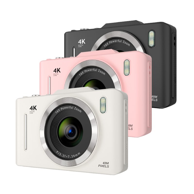 16X Digital Zoom Pink Compact Small Cheap Cameras Auto Focus FHD 1080P Camera Children's Day Gifts