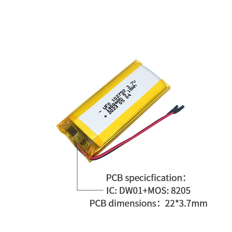 Chinese Battery Maker SupplyDog Collar battery UFX 102752 1400mAh 3.7V Digital Battery
