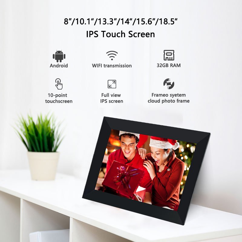 Digital Photo Electronic Smart Photo Frameo Wifi Digital Family Picture Frames Load From Phone