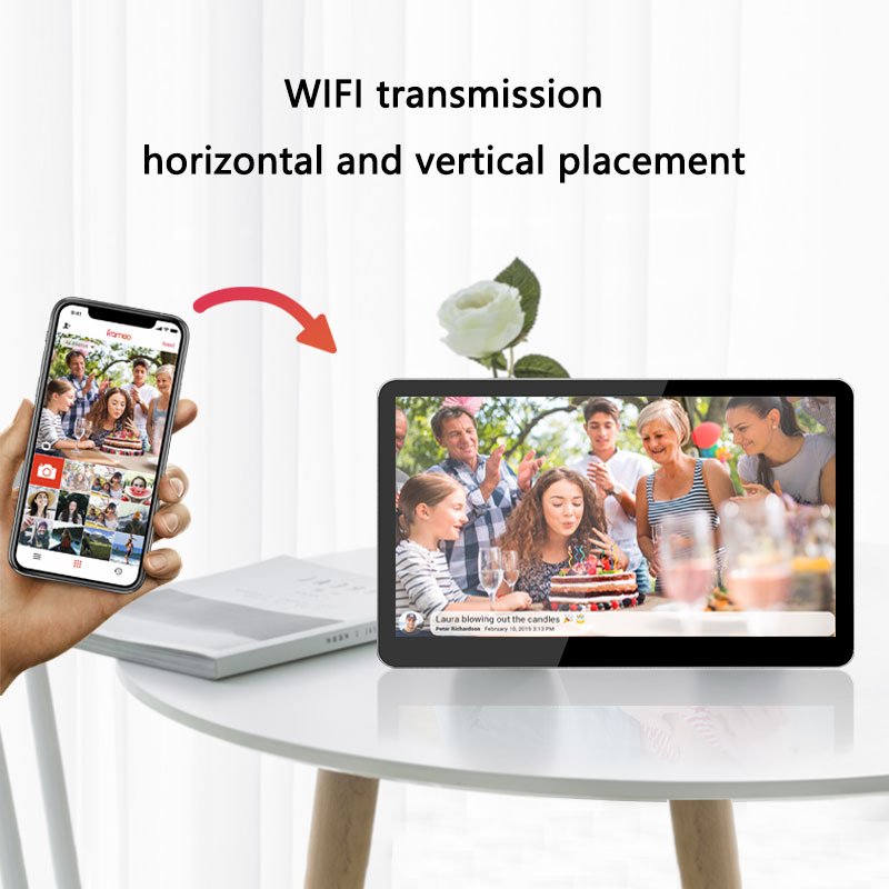 Digital Photo Electronic Smart Photo Frameo Wifi Digital Family Picture Frames Load From Phone