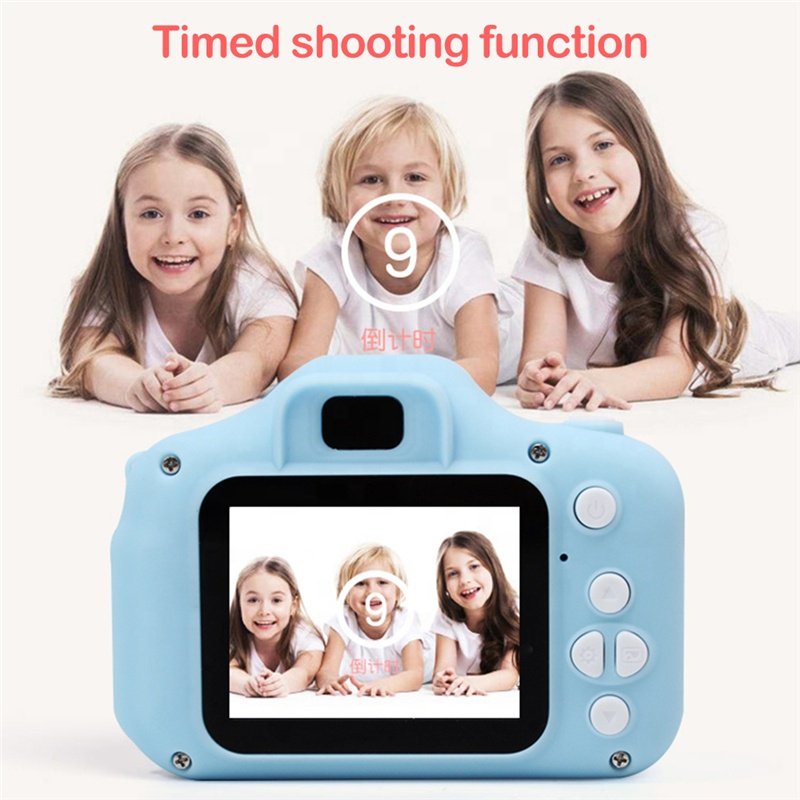 Cartoon Toy Kids Camera Record X2 Children Digital Camera for Happy Time Birthday Christmas Gifts
