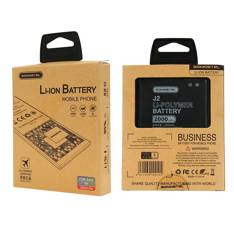 100% Brand New Phone Battery Baterias De Litio China Mobile Phone Battery 2000mAh Replacement Digital Battery Phone Accessories
