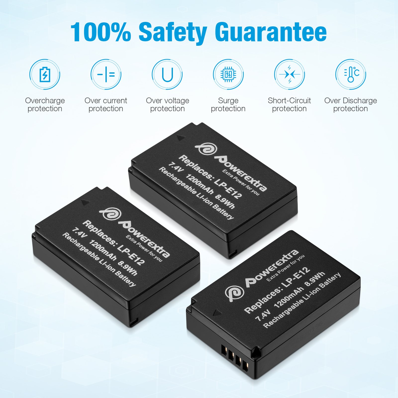 Multifunction 3 Slots LCD Replacement 1600mAh 7.4V Li ion Batteries Charger Camera LP-E10 Battery Chargers