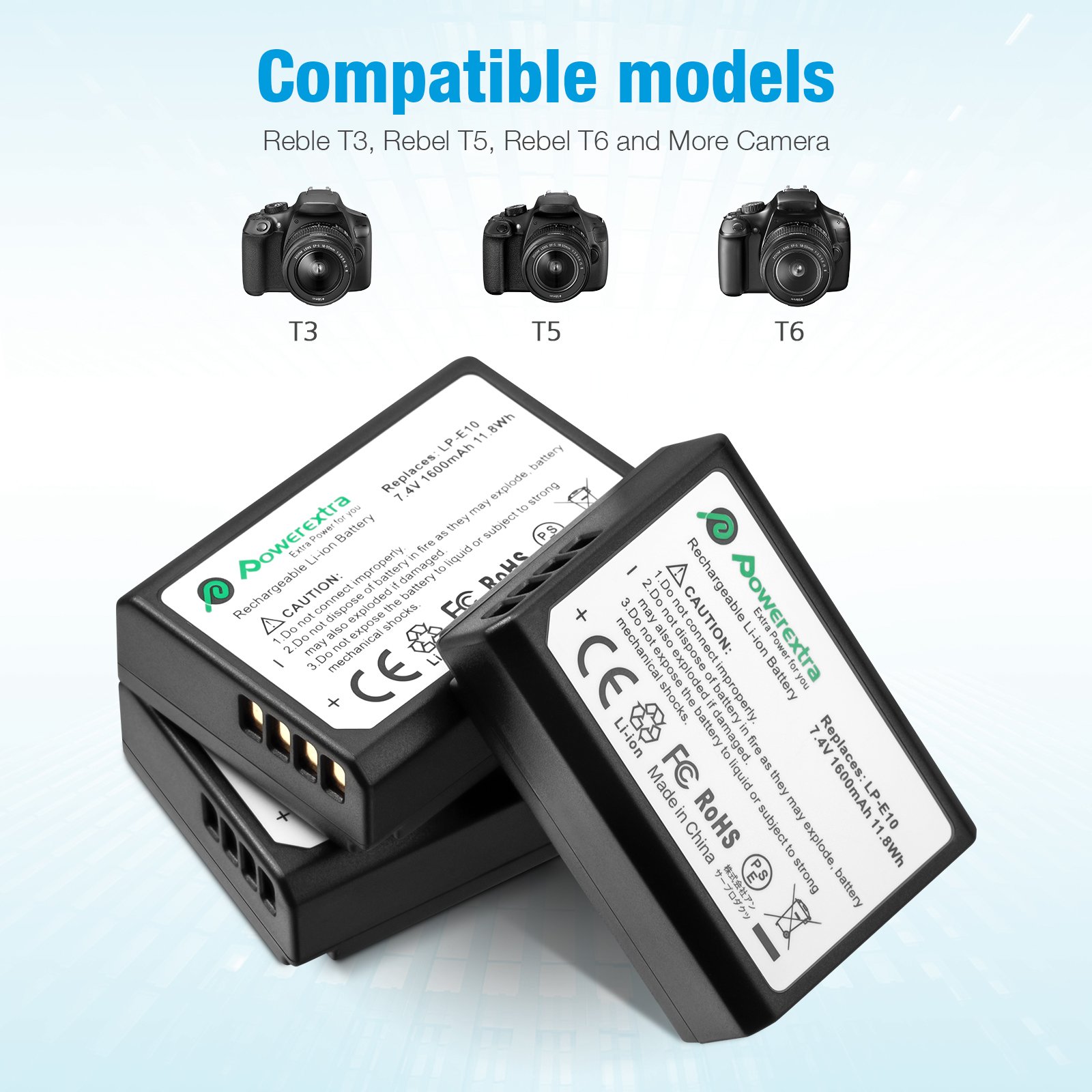 Multifunction 3 Slots LCD Replacement 1600mAh 7.4V Li ion Batteries Charger Camera LP-E10 Battery Chargers