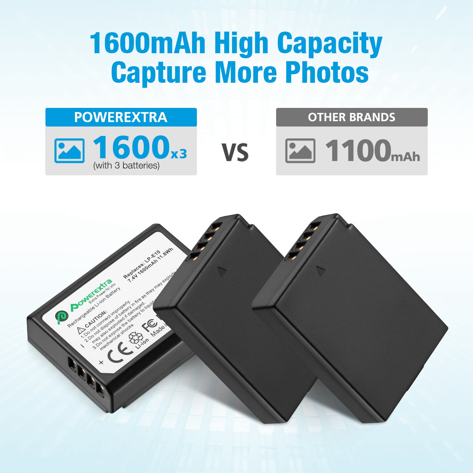 Multifunction 3 Slots LCD Replacement 1600mAh 7.4V Li ion Batteries Charger Camera LP-E10 Battery Chargers