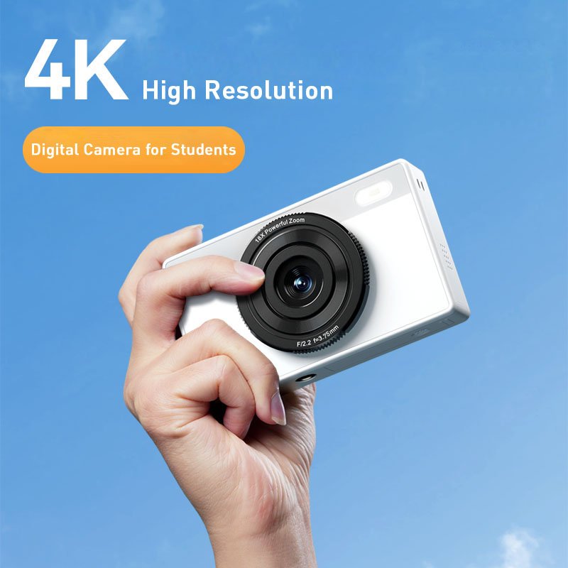 BENJIE Student Digital Camera 16X Zoom 4K 48 Mega Pixels Mini HD CCD CMOS Selfie Instant Capture Cheap SD Memory