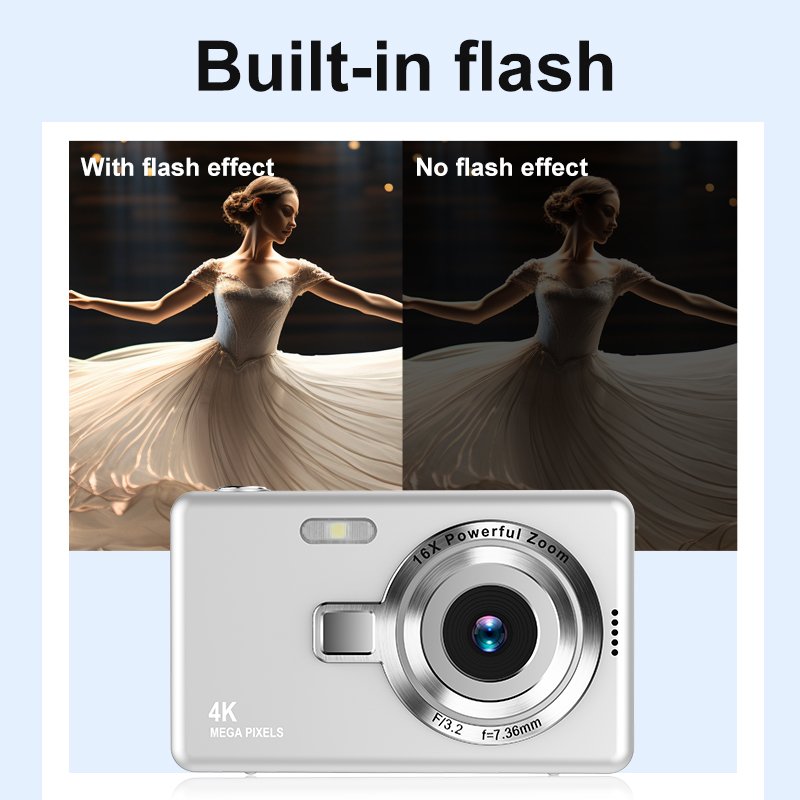 2024 New White Color 2.4inch Q12 Digital Camera hd 720p digital video camcorder camera