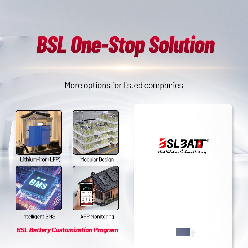 BSLBATT home lithium batteries 51.2v 48v 100ah 200ah lithium ion solar battery