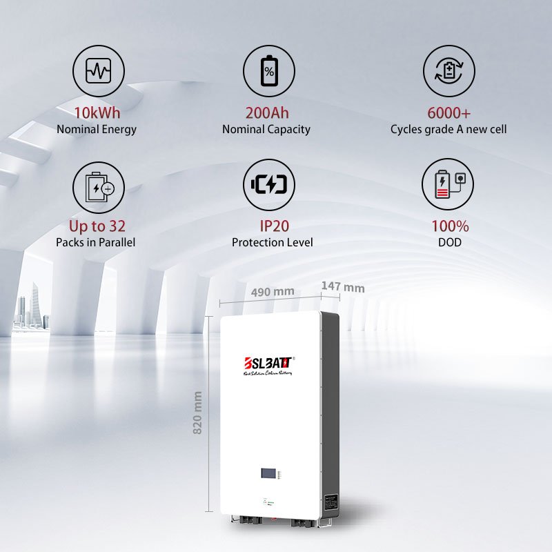 BSLBATT home lithium batteries 51.2v 48v 100ah 200ah lithium ion solar battery