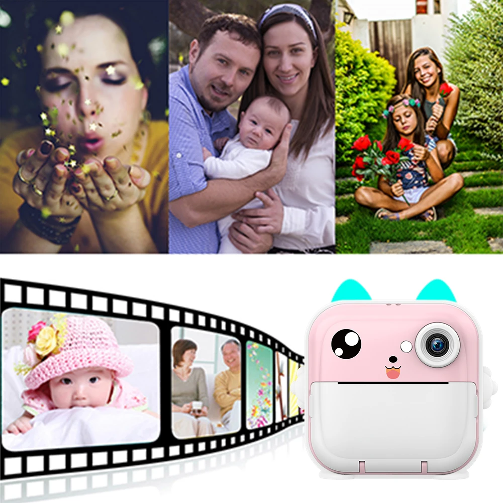 Instant Print Photo Digital Children Camera 2024 best toys Kids Mini Thermal Printer camera for boys and girls