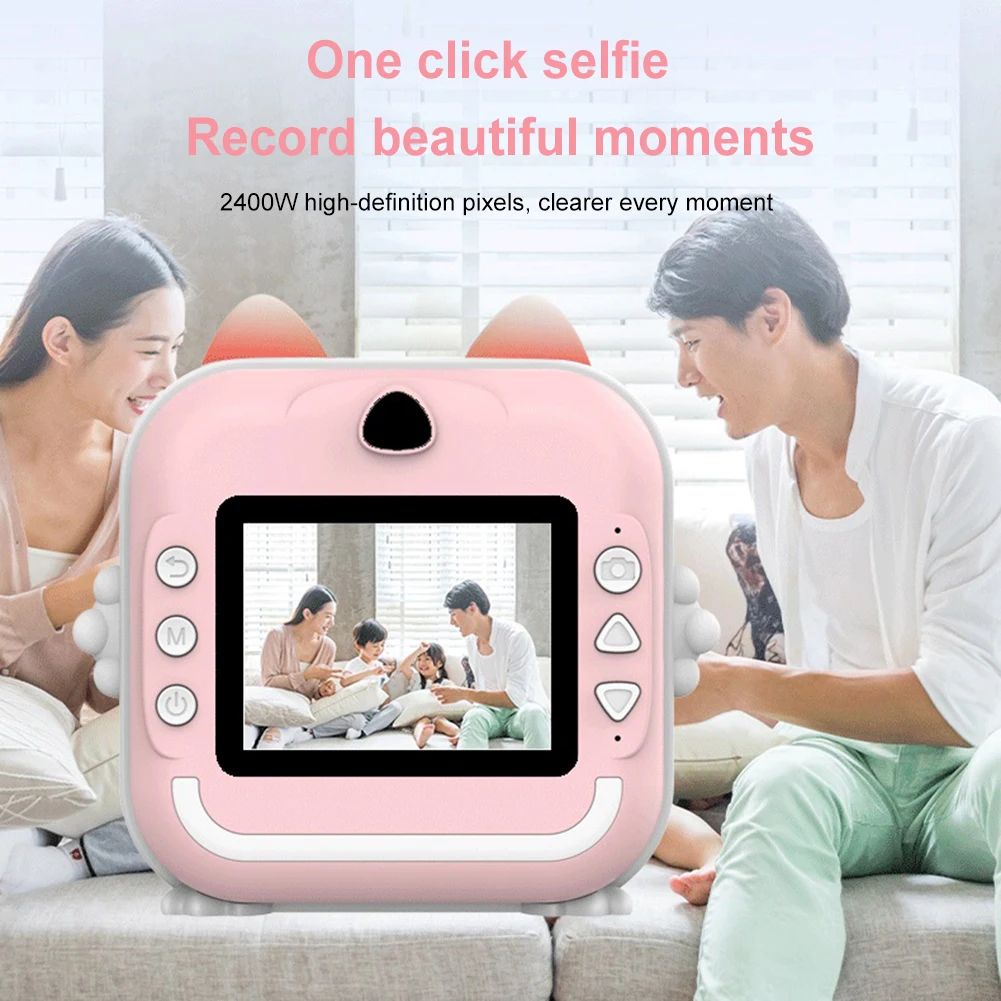 Instant Print Photo Digital Children Camera 2024 best toys Kids Mini Thermal Printer camera for boys and girls
