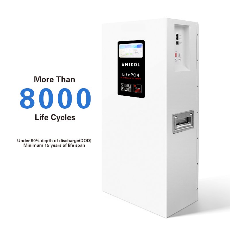 Power Solar Wall Battery 100ah 200ah Black Acrylic Sheet Touchable Screen 48v Lithium Ion Battery