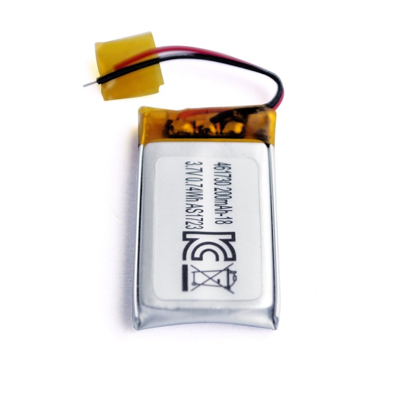 Rechargeable lithium polymer battery 3.7v 200mAh 461730 Li polymer battery with UL1642/KC/CE Certificates