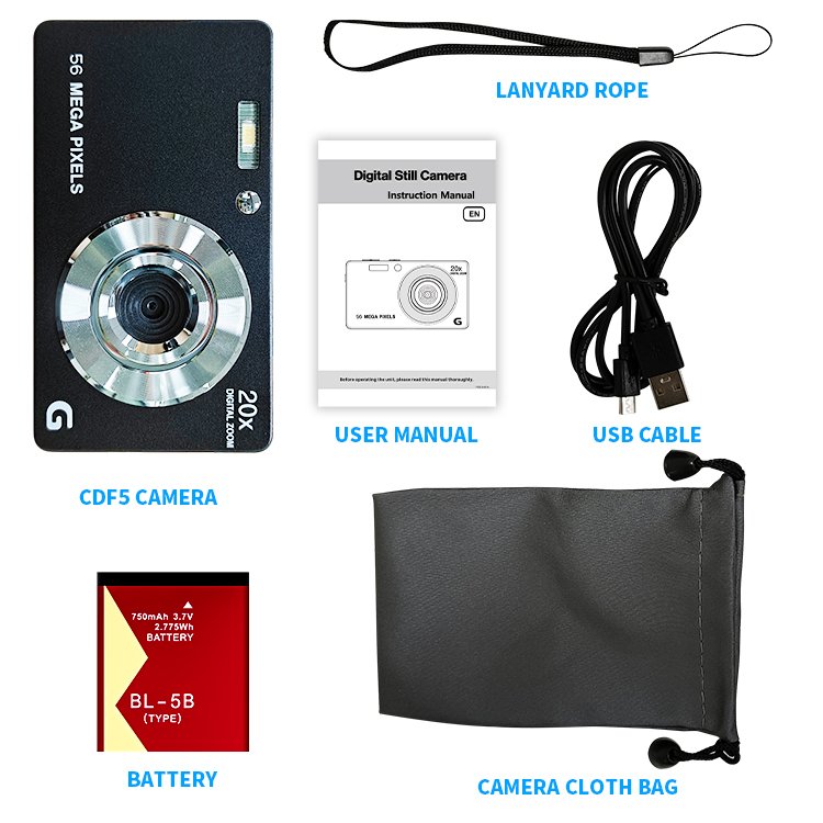 Best oem card size 8MP CMOS digital student camera simple shoot photo with retro filters