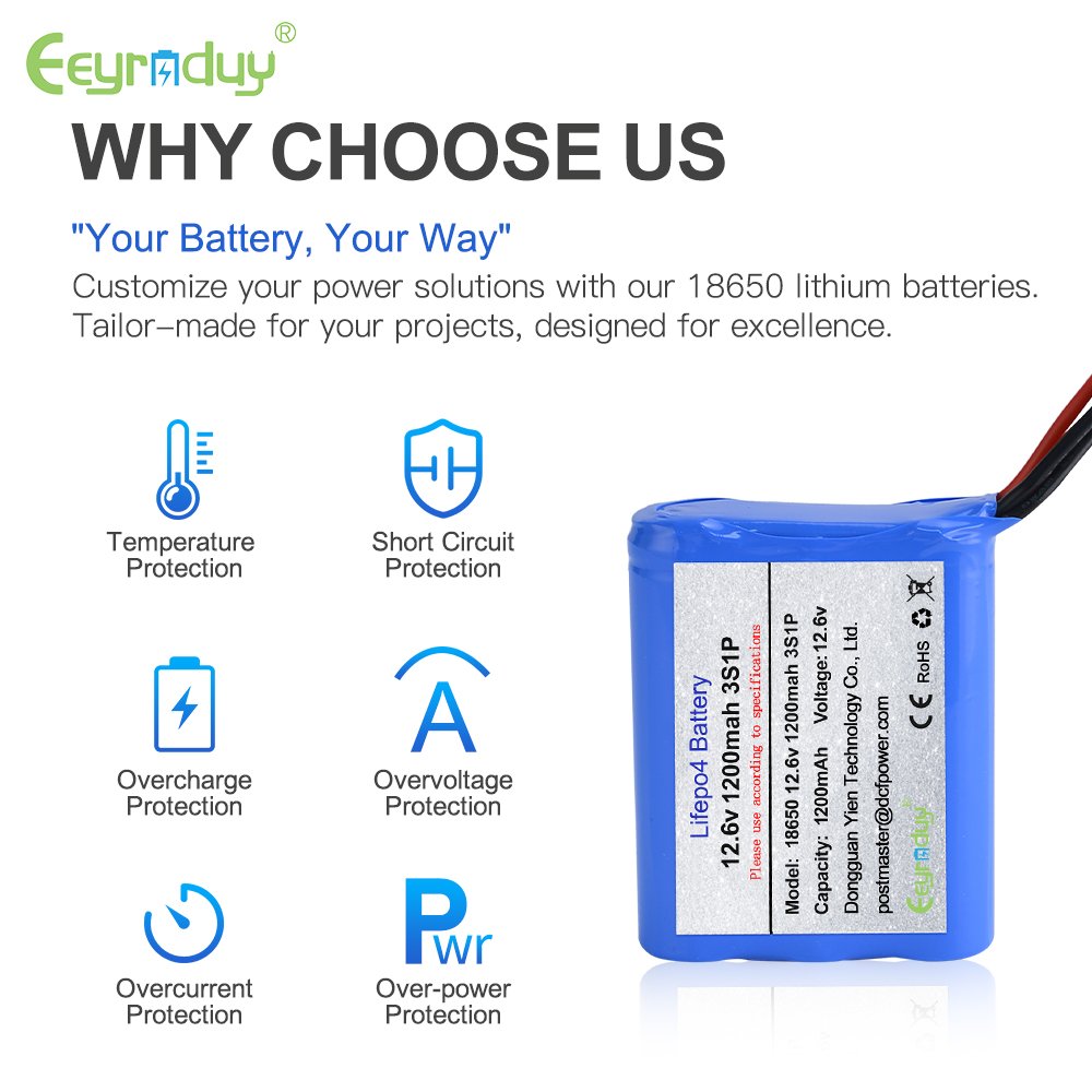 Elevate Your Power Experience: Advanced 18650 12.6V 1200mAh Lithium-Ion Battery for Peak Performance