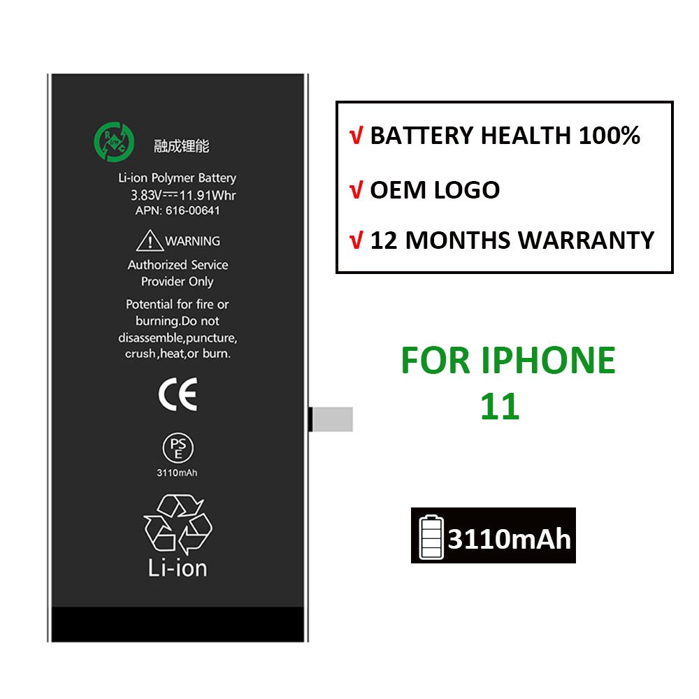 Factory Direct Sale Battery For iPhone Mobile Phone Digital Battery For iPhone 11 Battery Digital