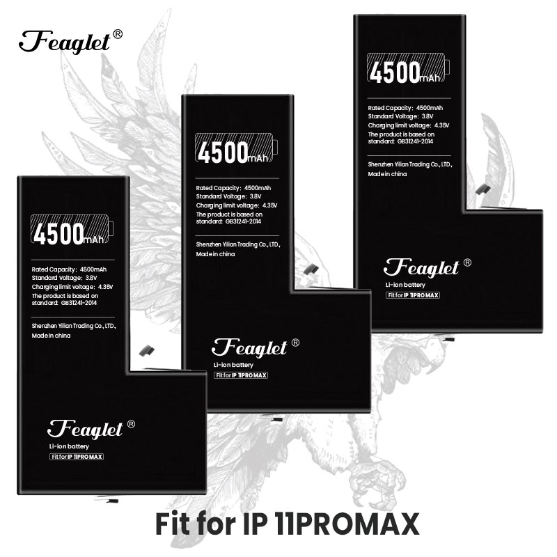 High Capacity 4500mAh Battery 11 ProMax A+++ Grade Mobile Phone Lithium Battery for iPhone 11ProMax Cycle Charge Battery