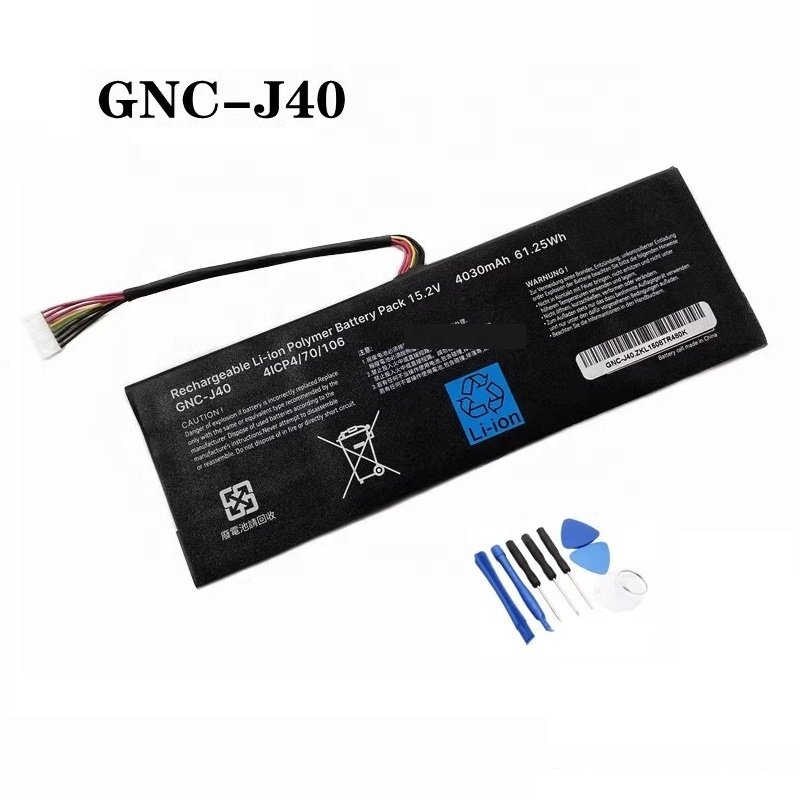 Genuine GNC-J40 Battery for Gigabyte P34G V2 P34 V4 V5 P34K P34W V3 4ICP4/70/106 15.2V 4030mAh 61.25Wh 916TA013F