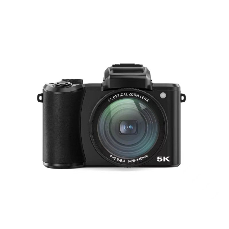 Portable Retractable Lens Micro Mirror-Front Dual Camera 5K 30FPS HD 5X Optical Zoom Digital Video Camera Camcorder