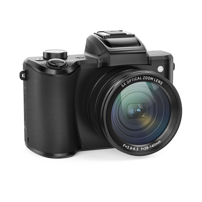 Portable Retractable Lens Micro Mirror-Front Dual Camera 5K 30FPS HD 5X Optical Zoom Digital Video Camera Camcorder