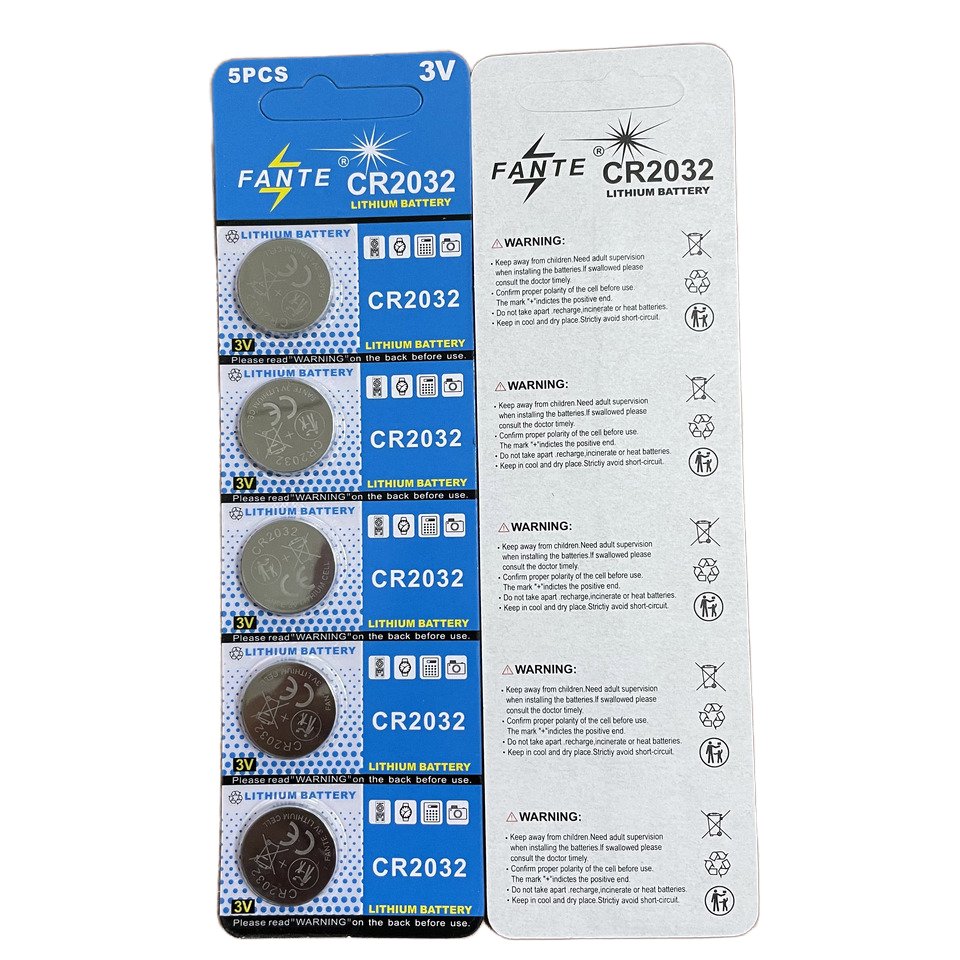 Factory Wholesale CR2032 Button Cell 3V Car Remote Control Light Up Toys Electronic Products CR2032 Button Battery
