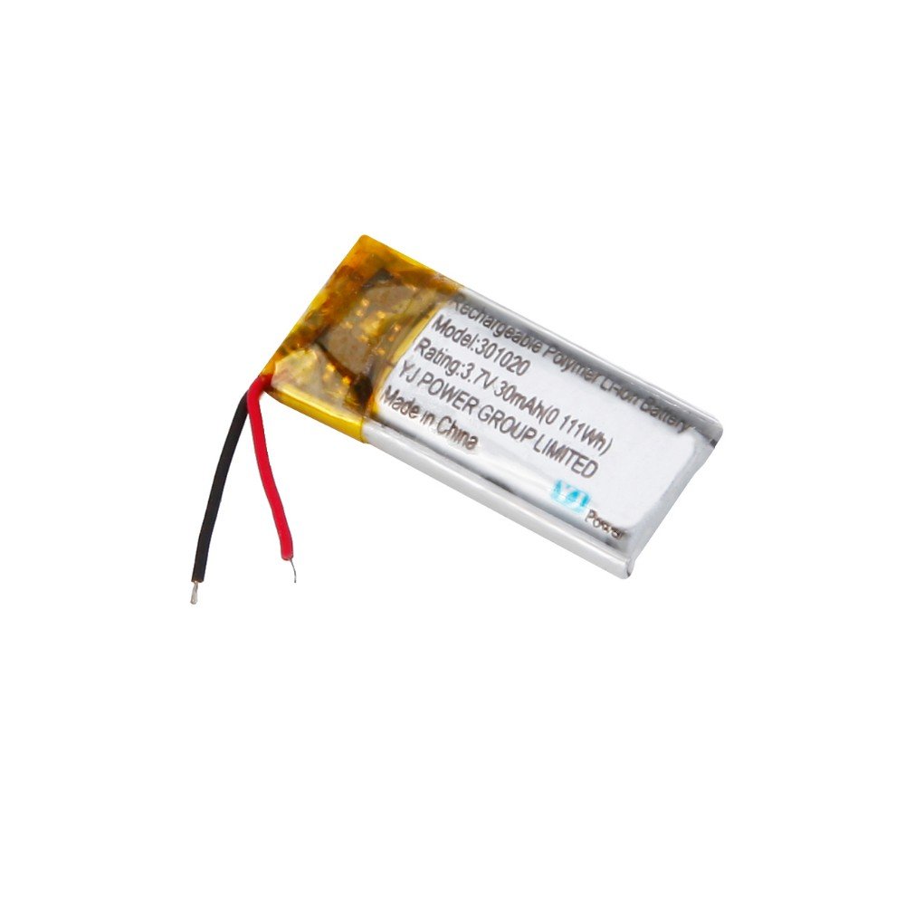 Rechargeable Lithium Polymer Battery 3.7 Nominal Voltage Battery for Bluetoothearphone KC Certificated 301020 29mah 30mah 3.7v