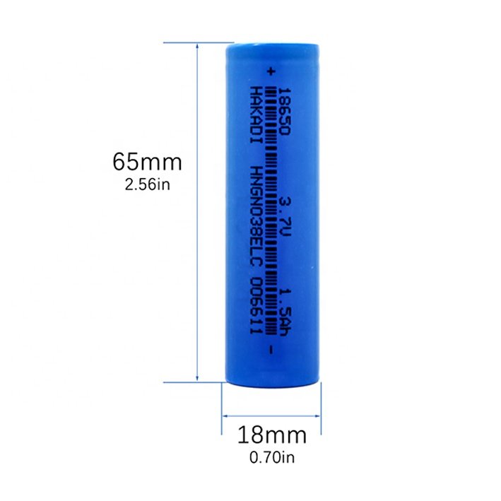 1C 5C 15C Lithium Ion Battery 18650 1500mah 3.7v Battery Cell Rechargeable Cylindrical Batteries For Tools