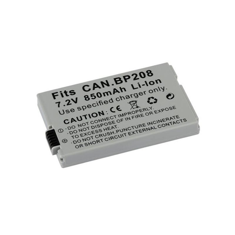 7.4V Digital camera battery for Canon BP-208 BP208 BP 208