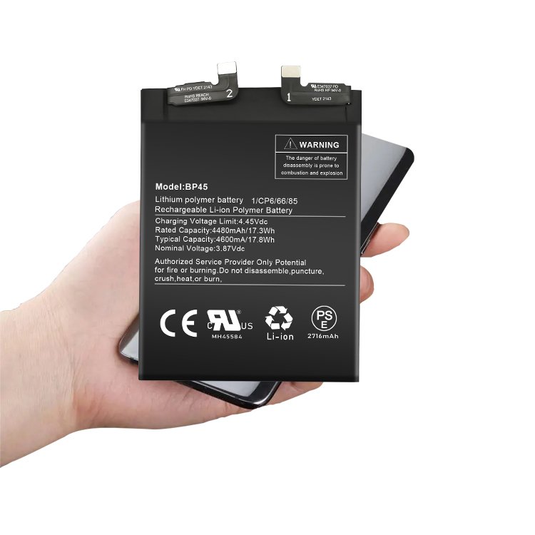 Lithium-ion polymer mobile phone battery BP45 for Xiaomi Mi 12 Pro 3.87V 4600mAh Digital battery