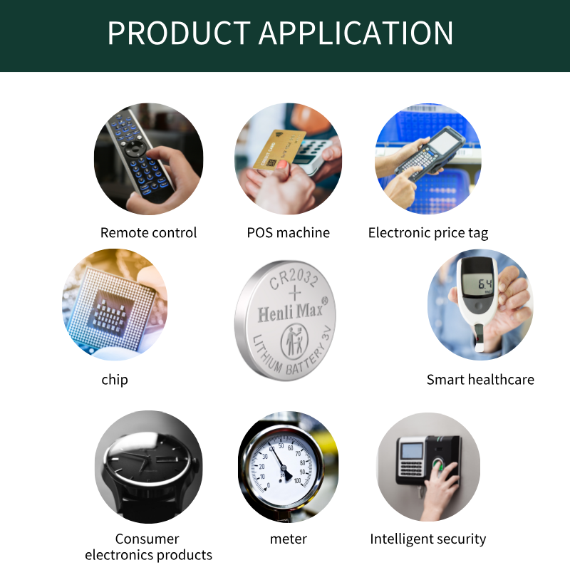 CR2450 3.0V Primary Lithium Manganese Dioxide Coin Cell - 600mAh for Home Appliance Digital Price Tags by Henli Max