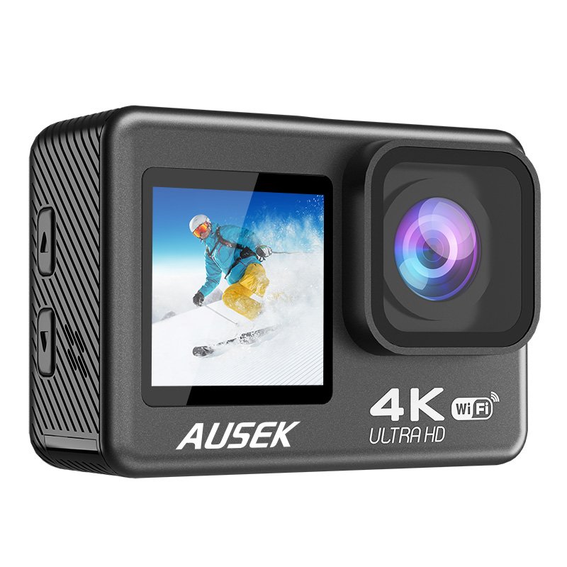 WIFI 4K FHD Action Camera 2.0 Inch Screen Zoom Video Shooting 30m Waterproof Pro Sports Cam Ausek Pro Digital Camcorder
