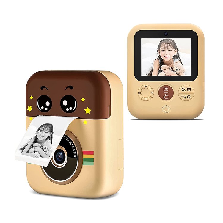 Instant Print Camera for Kids Zero Ink Camera with Paper Films 1080P HD Digital Camera Toys Gifts