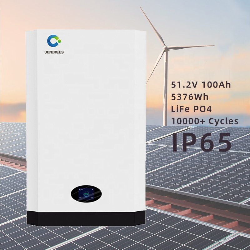 UIENERGIES Smart household energy storage battery power storages wall 51.2v 100ah 200ah 5kwh 10kwh lifepo4 home solar battery