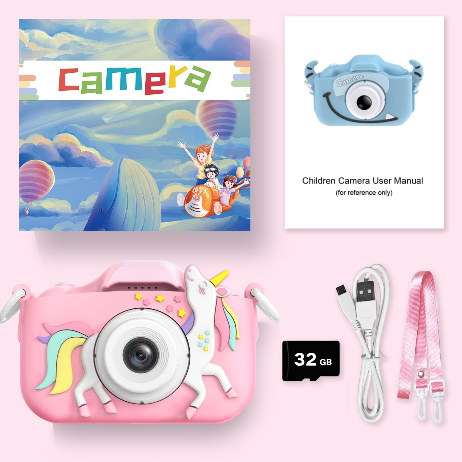 2024 Hot Selling Product Kids Digital Camera For Girls Boys 1080P Children's Fun Camera Infantil Juguetes Para Nino