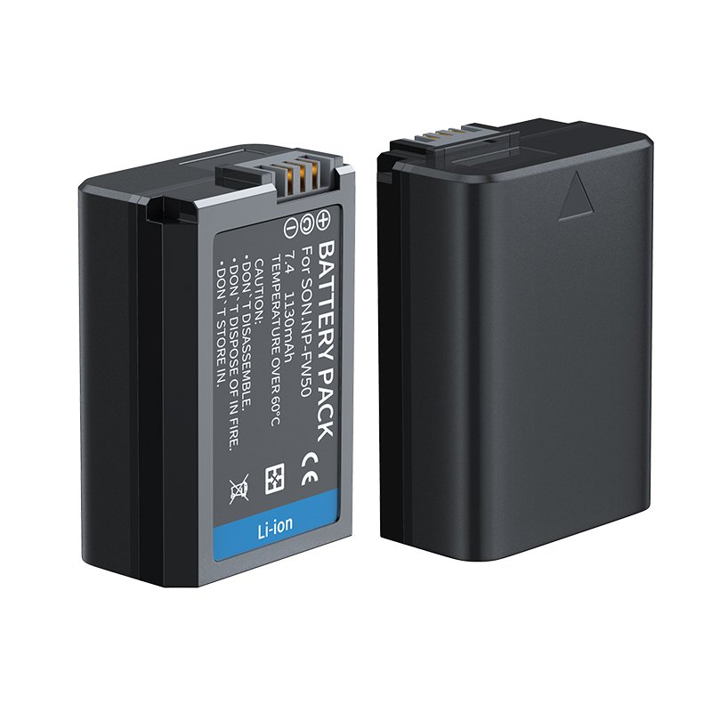 Digital Camera NP-FW50 Lithium Battery High Capacity Battery Rechargeable Li-ion 800mah for Sony Black Stock 7.2V