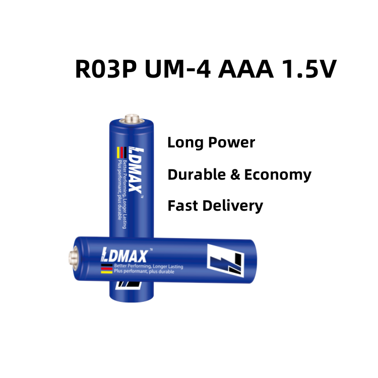LDMAX OEM Factory Cheap Price Triple A 1.5v Dry Cell Battery Zinc Carbon R03P AAA Primary Battery for digital scale