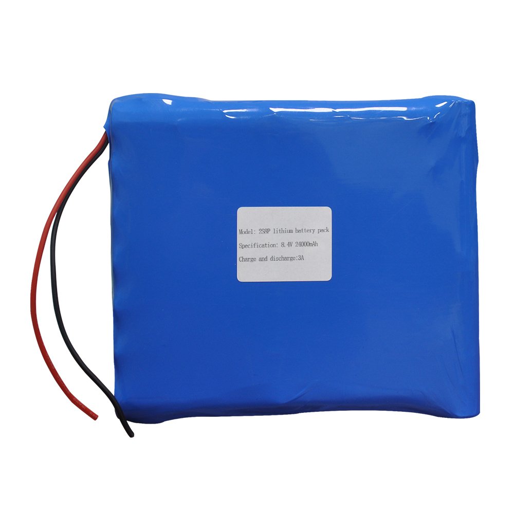 Customized battery rechargeable pack 18650 lithium ion batteries 8.4V 24000mAh 201.6Wh IOT battery for solar power system