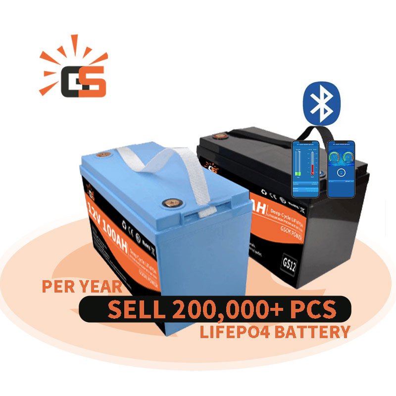 deep cycle battery 12v 24v 200ah 100ah 50ah 500ah lifepo4 battery for RV solar