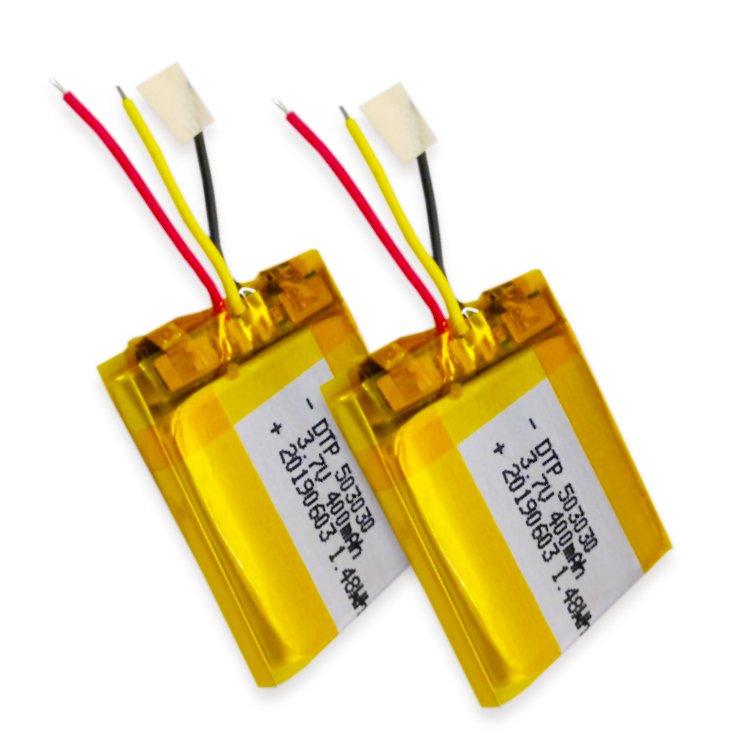 high quality 3.7V 503030 400mAh lithium ion polymer battery