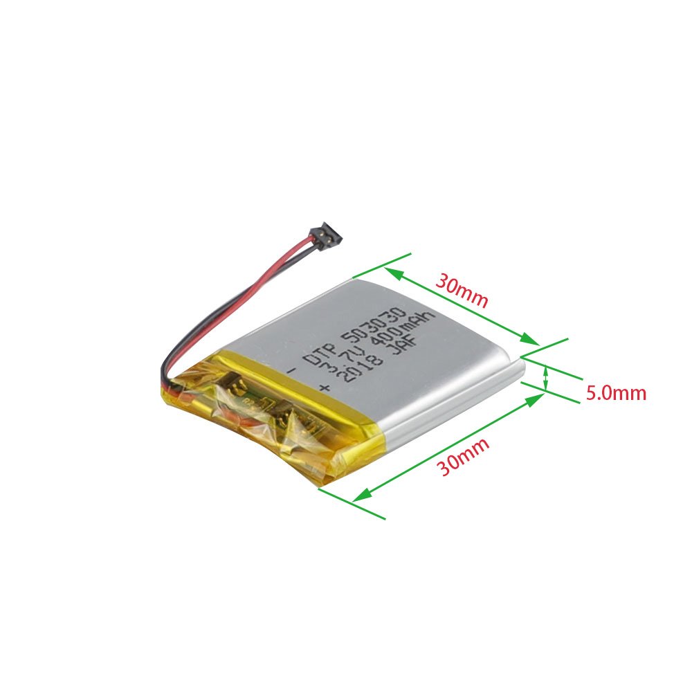 high quality 3.7V 503030 400mAh lithium ion polymer battery