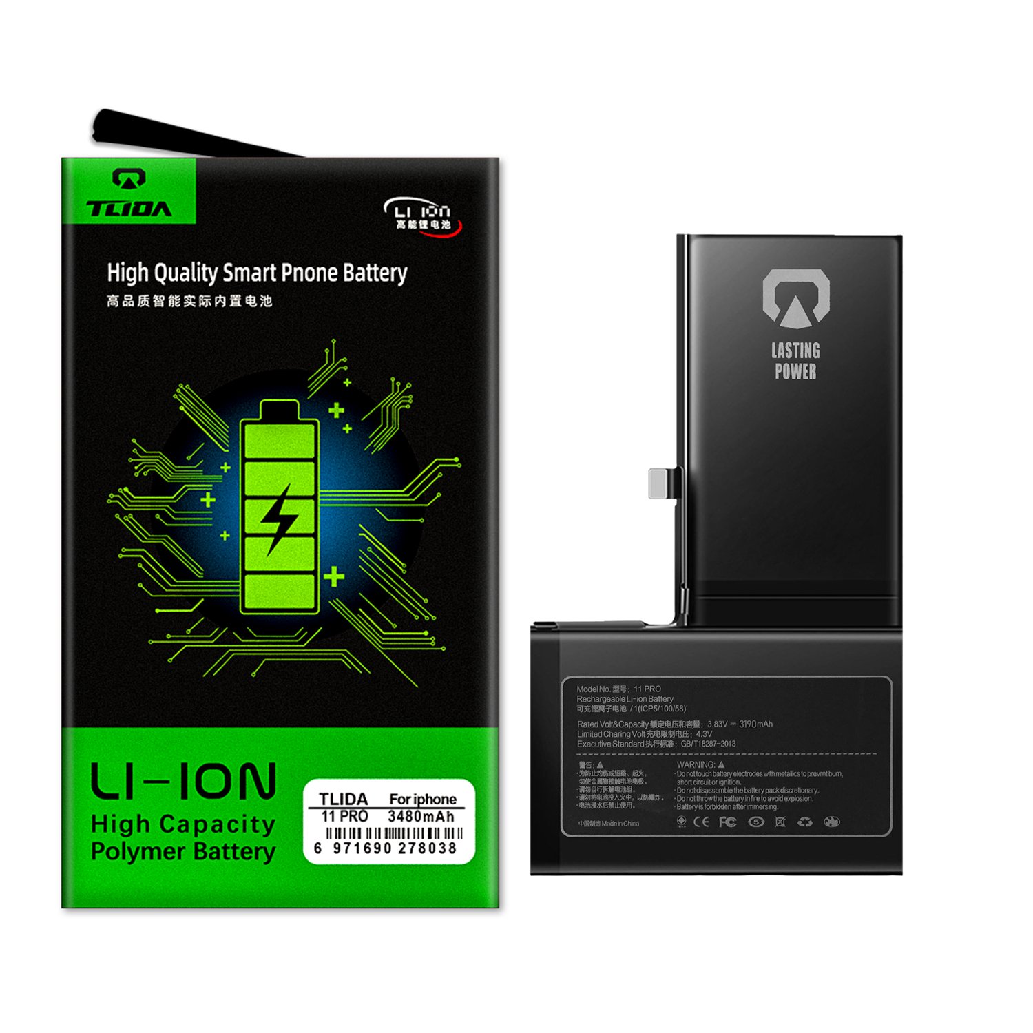 Smartphone mobile cellphone battery for iphone 11 pro high quality capacity batteries wholesale